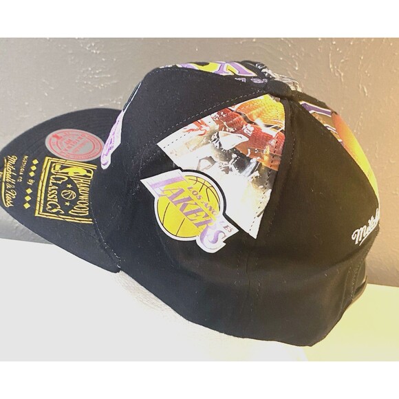 Mitchell & Ness Los Angeles Lakers Game Day Pattern Snapback NBA FINALS 2000 - Picture 2 of 7